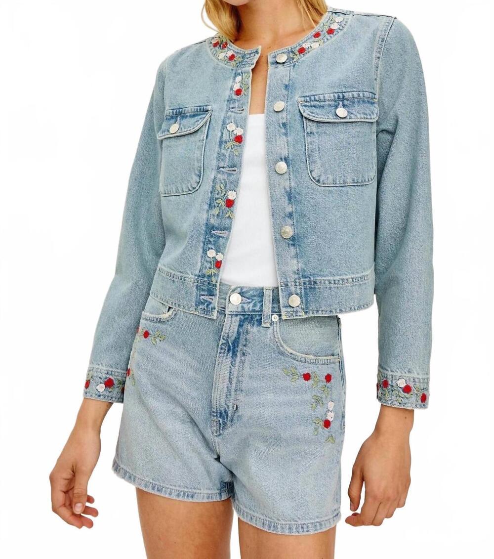 NEW RAILS women's capistrano jacket in dainty rose